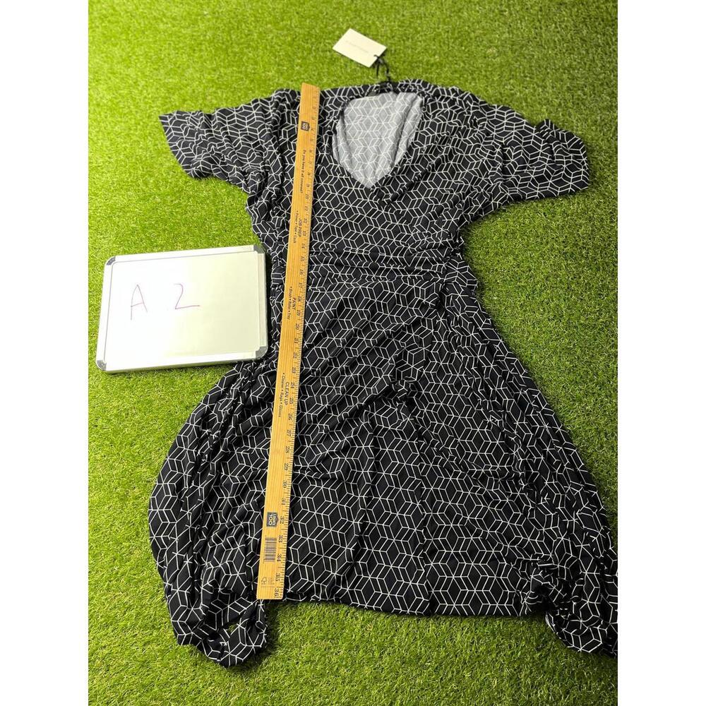 41 Hawthorn Black and‎ White Geometric Print Dress Size 3X
